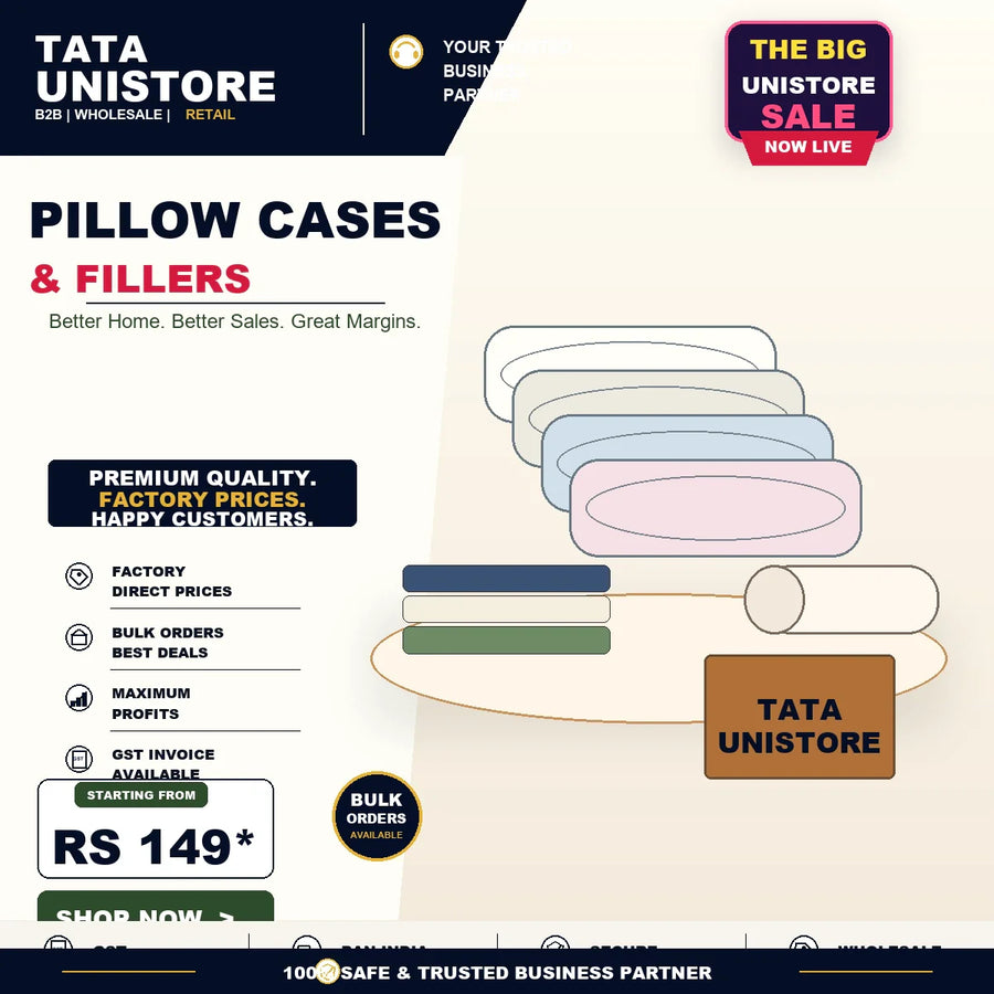 Home Bed - Pillow Cases & Fillers