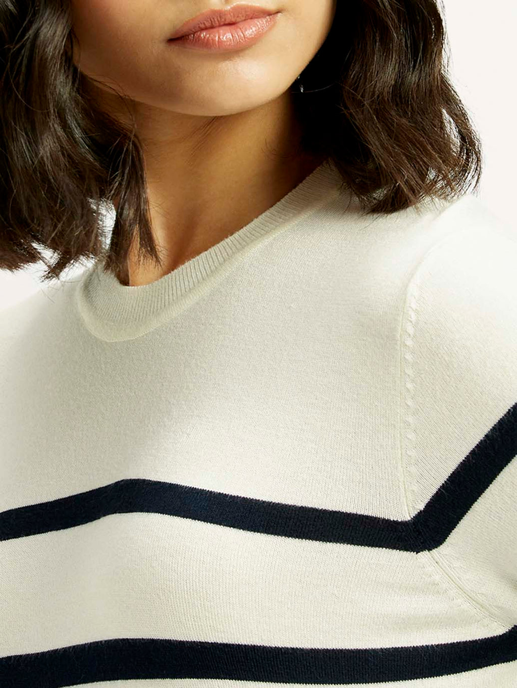 Women's Striped Crew Neck T-shirt