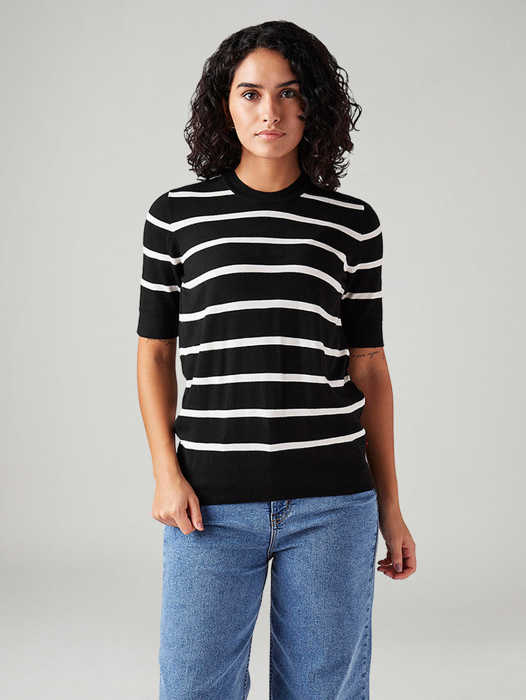 Women's Striped Regular Fit T-Shirt