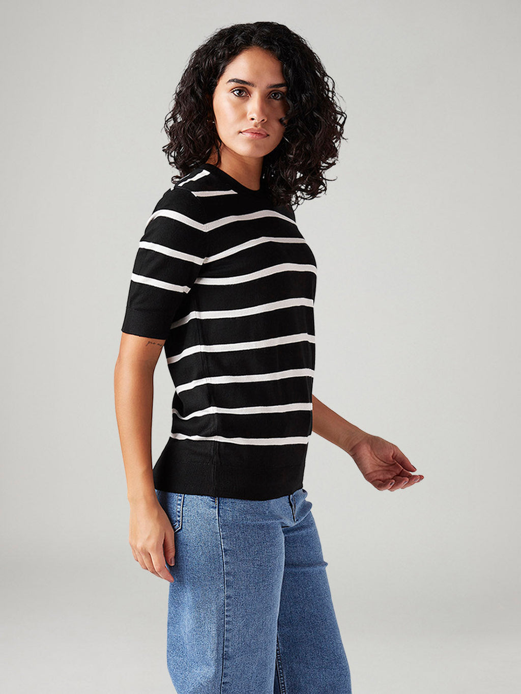 Women's Striped Regular Fit T-Shirt