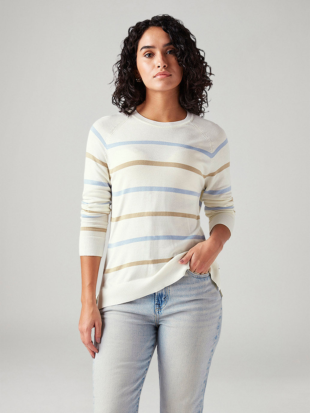 Women's Striped Regular Fit T-Shirt