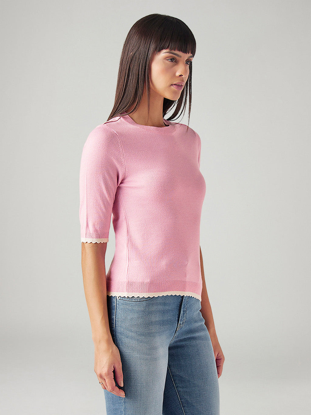 Women's Solid Slim Fit T-Shirt