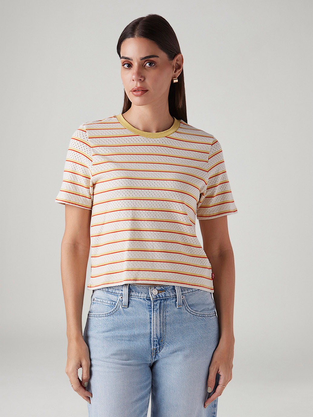 Women's Striped Regular Fit T-Shirt