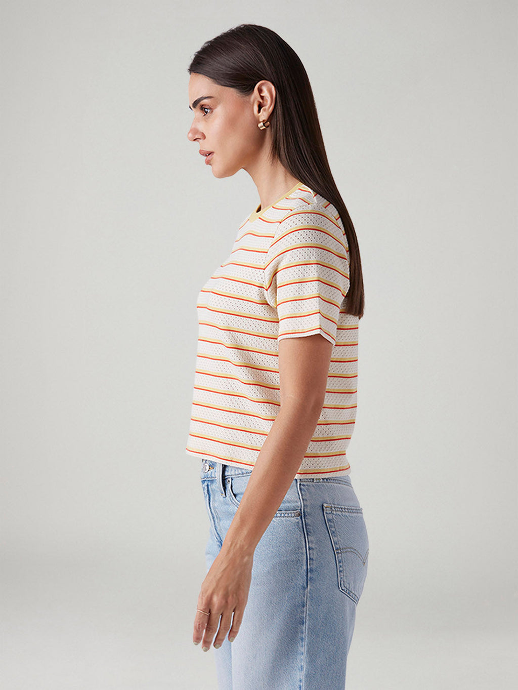 Women's Striped Regular Fit T-Shirt
