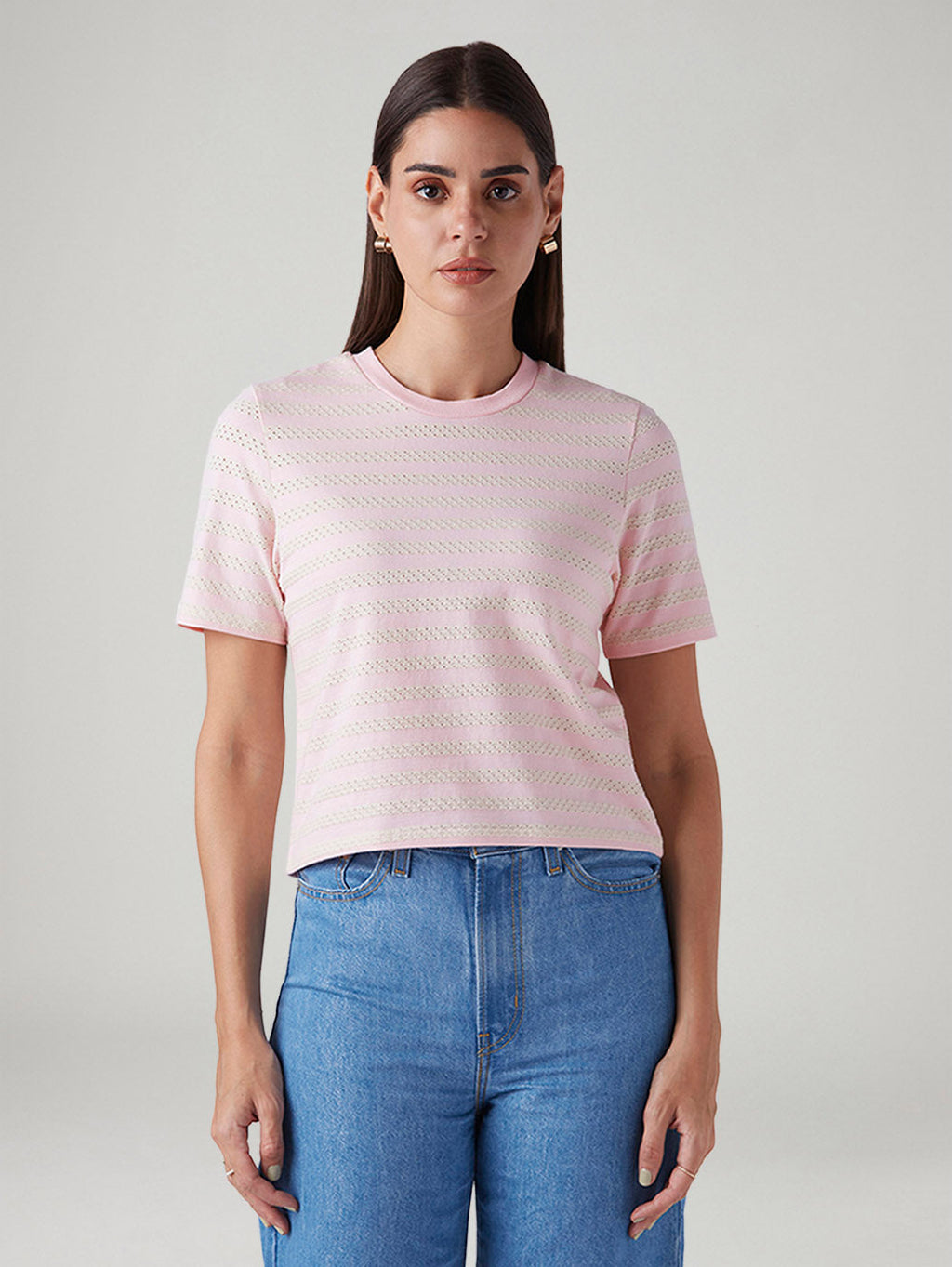 Women's Striped Regular Fit T-Shirt