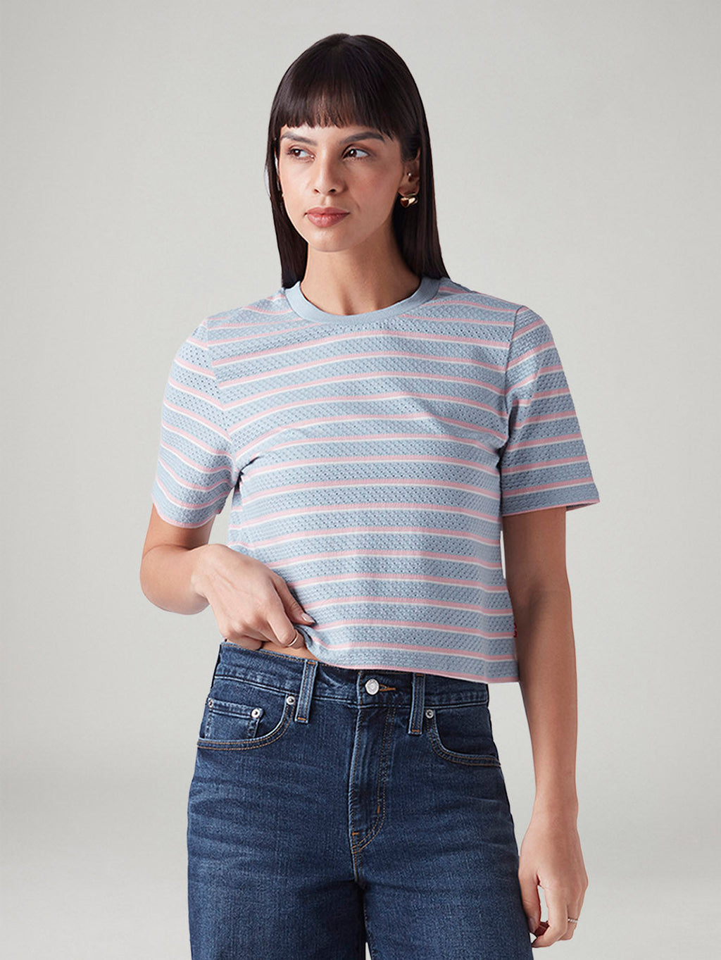 Women's Striped Regular Fit T-Shirt