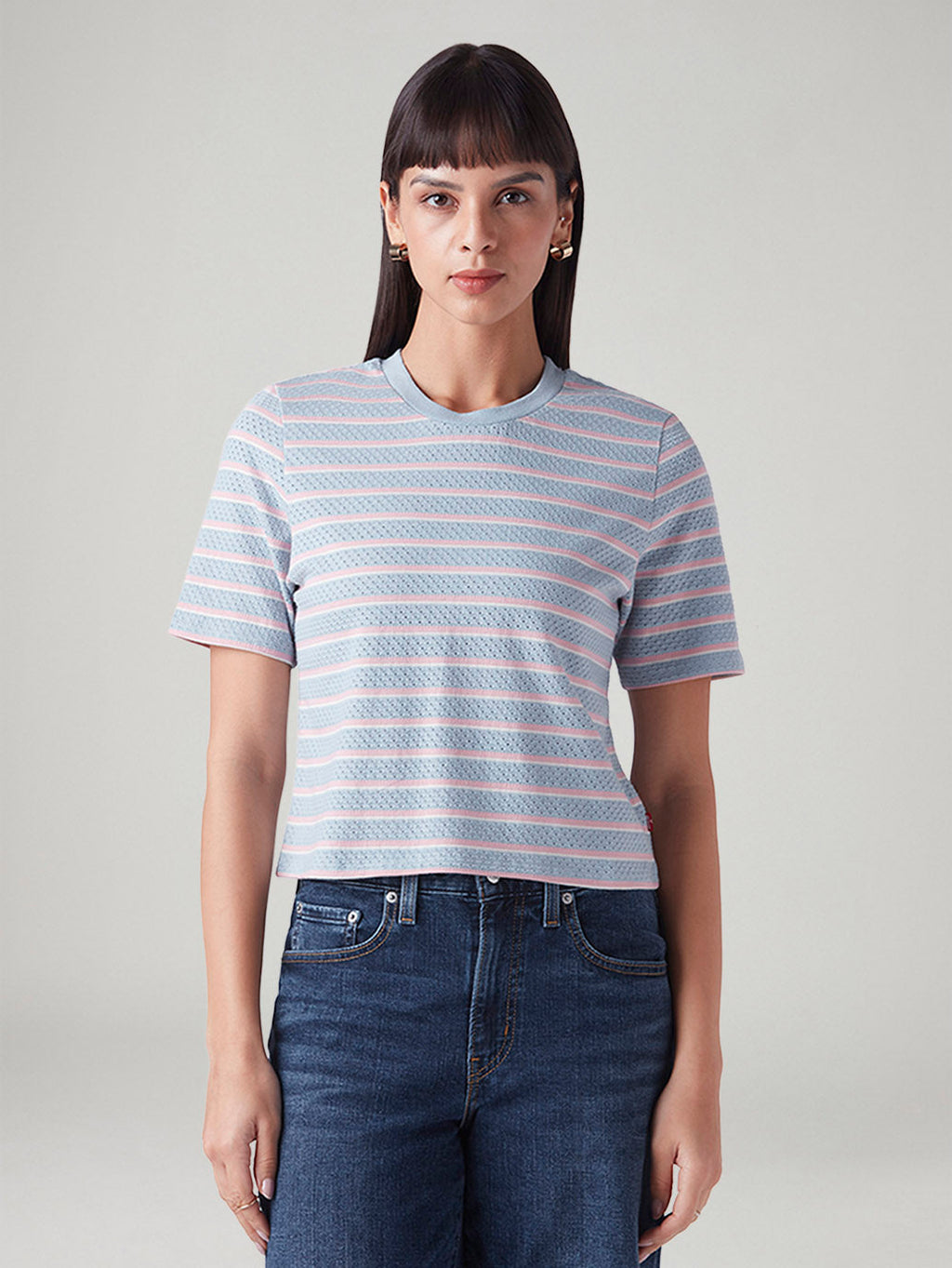 Women's Striped Regular Fit T-Shirt