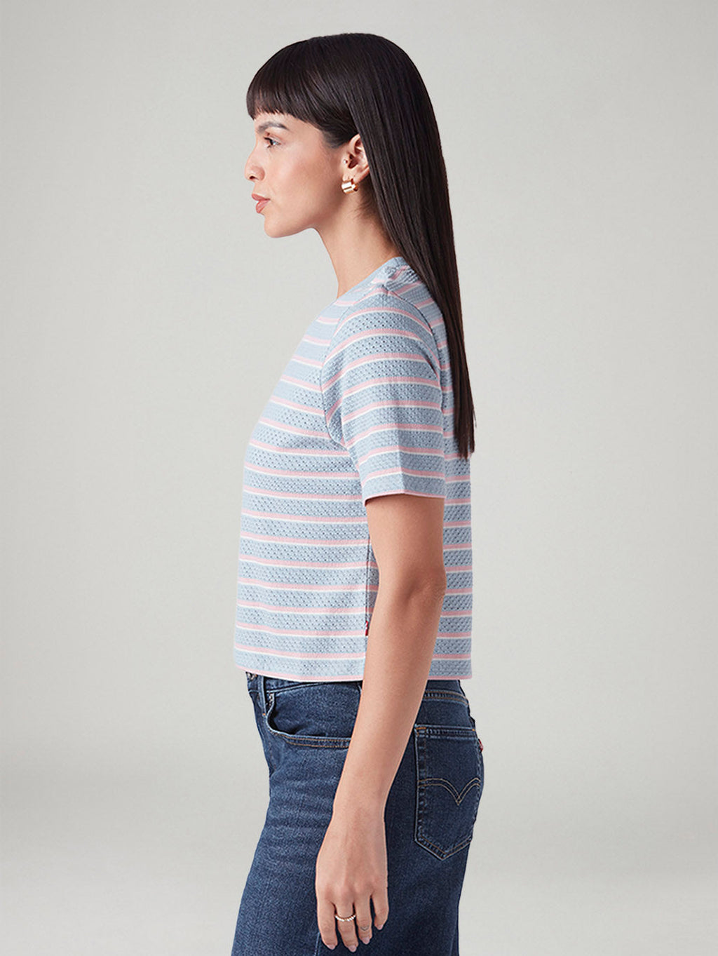 Women's Striped Regular Fit T-Shirt