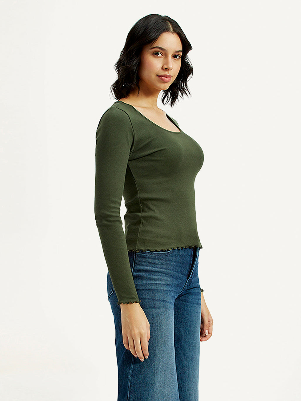Women's Textured Slim Fit Top