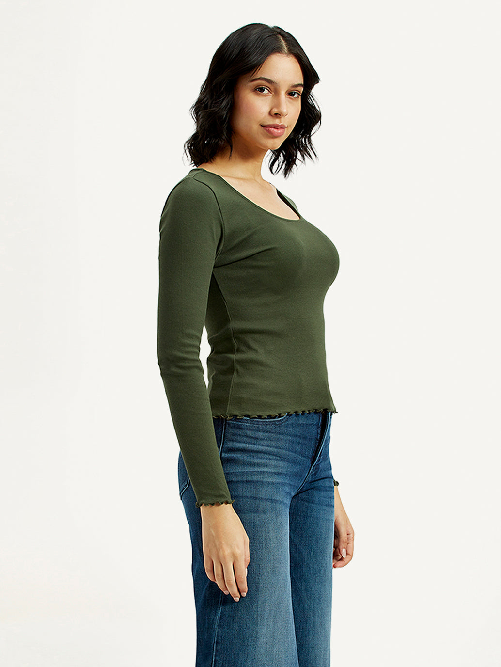 Women's Textured Slim Fit Top