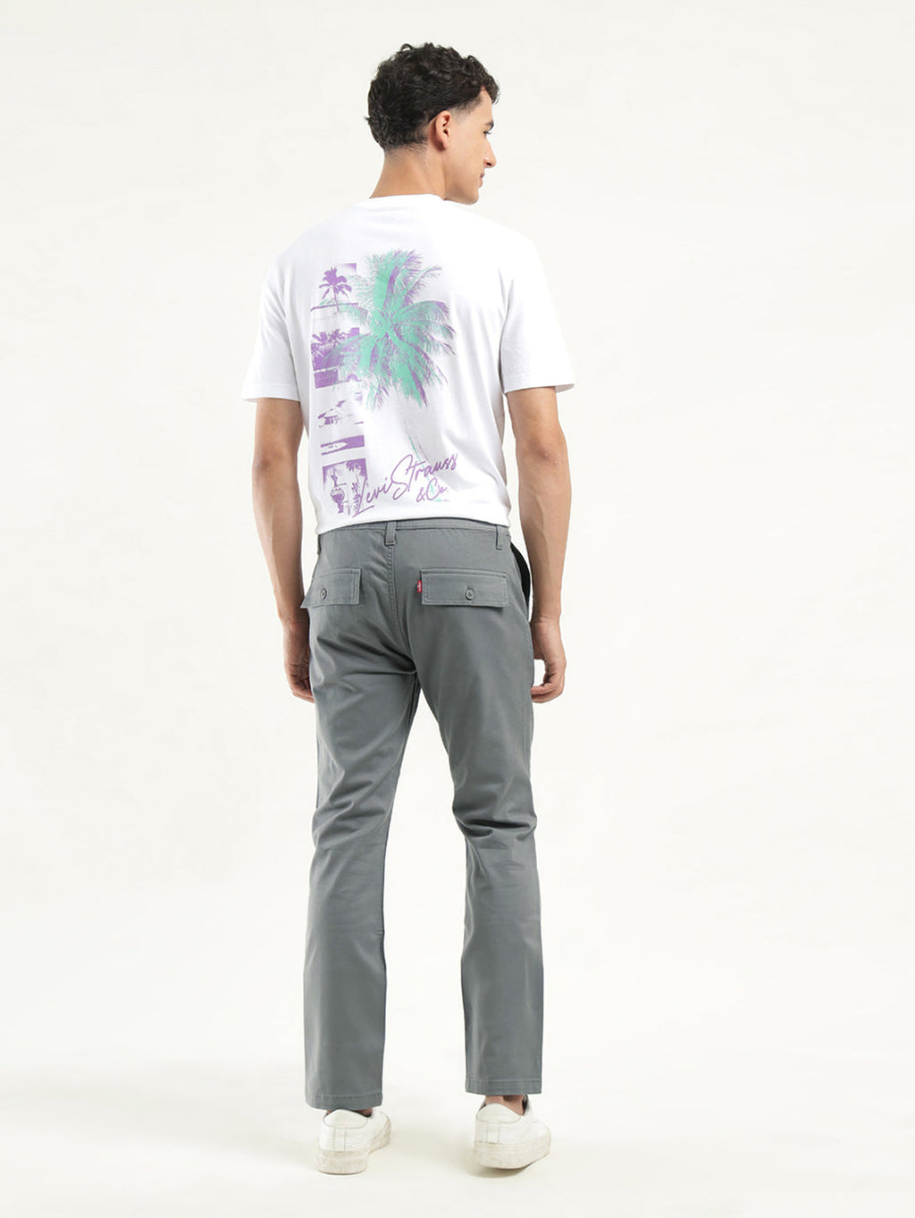 Men's Grey Slim Fit Chinos