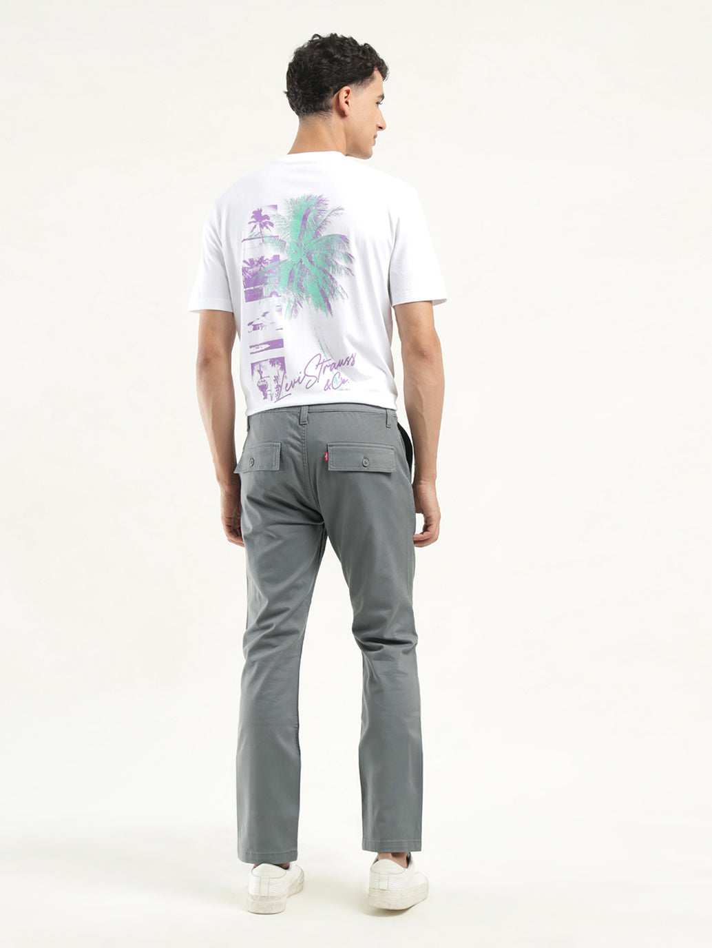 Men's Grey Slim Fit Chinos