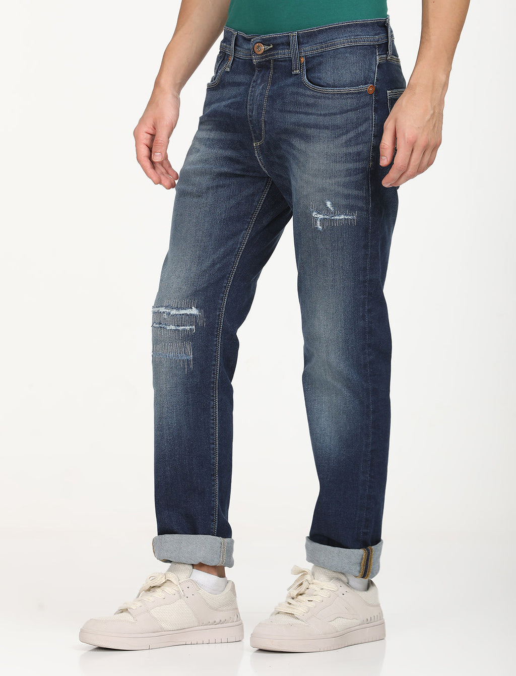 Men's 511 Blue Slim Fit Mid Rise Jeans