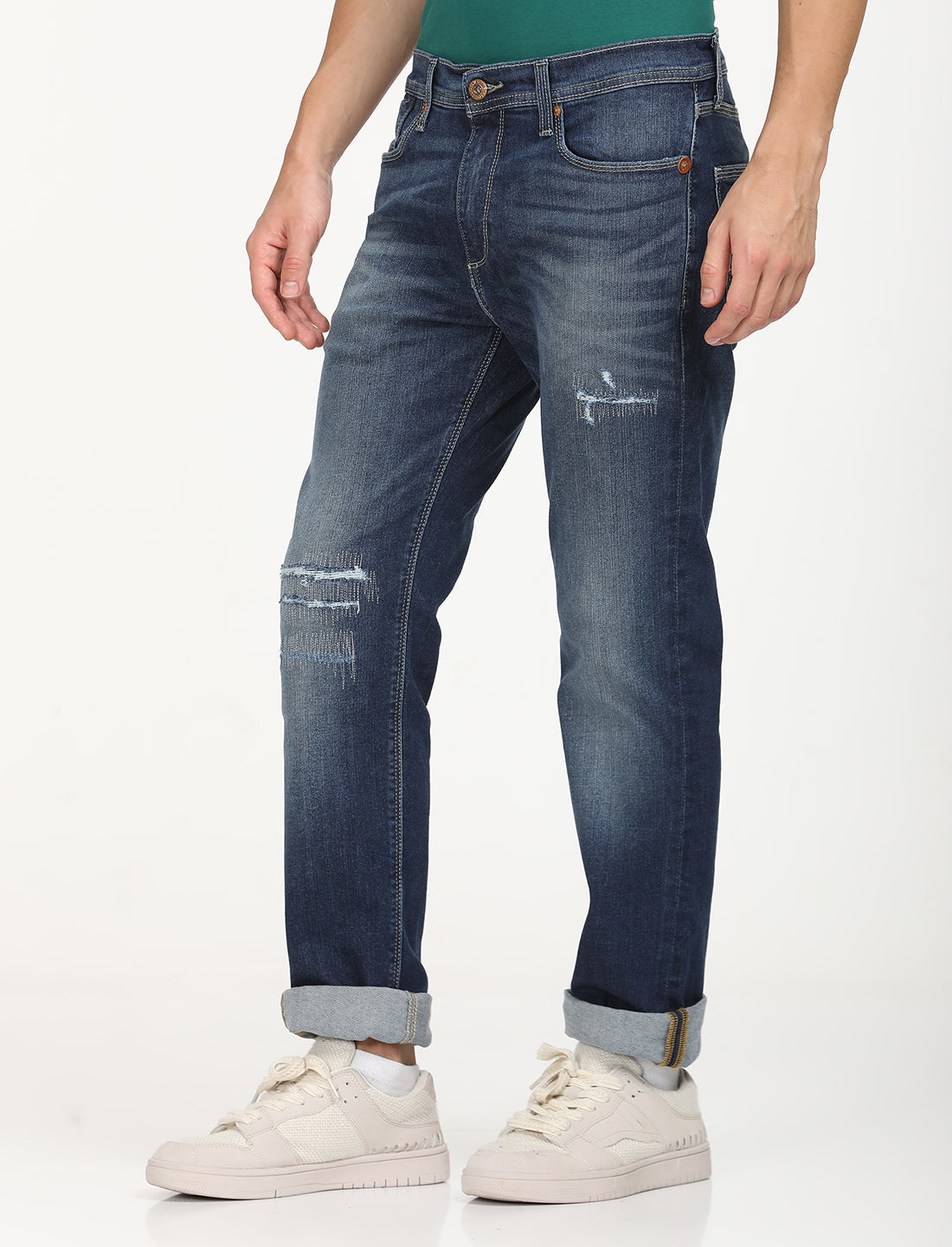 Men's 511 Blue Slim Fit Mid Rise Jeans