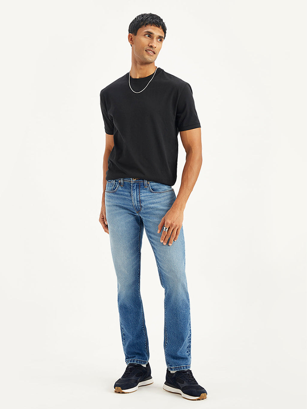 Men's 511 Blue Slim Fit Mid Rise Jeans
