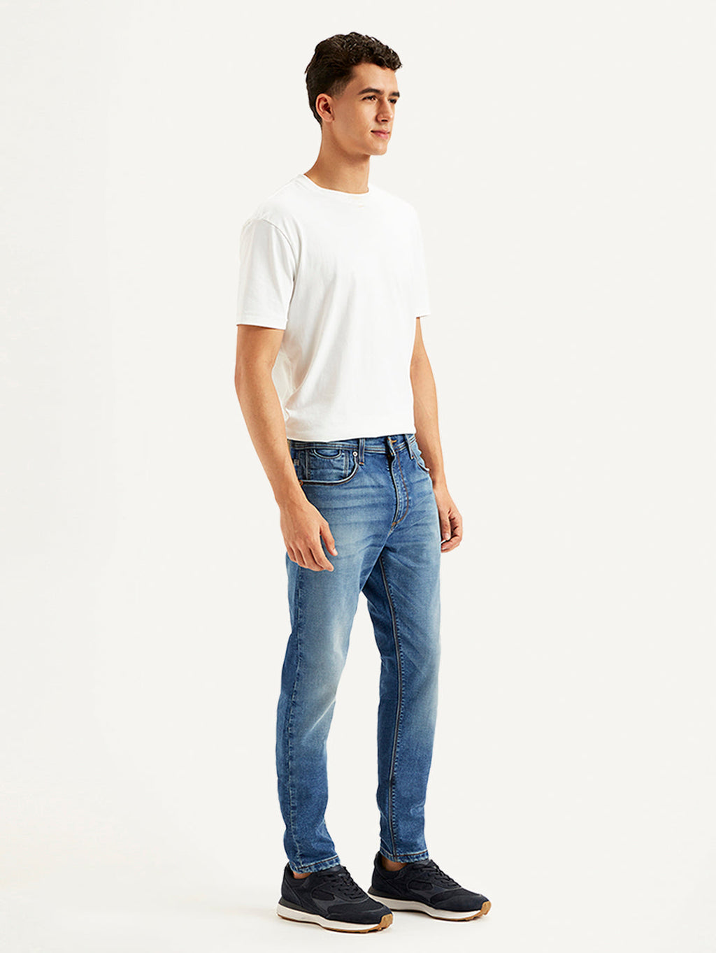 Men's 512 Blue Slim Tapered Fit Mid Rise Jeans