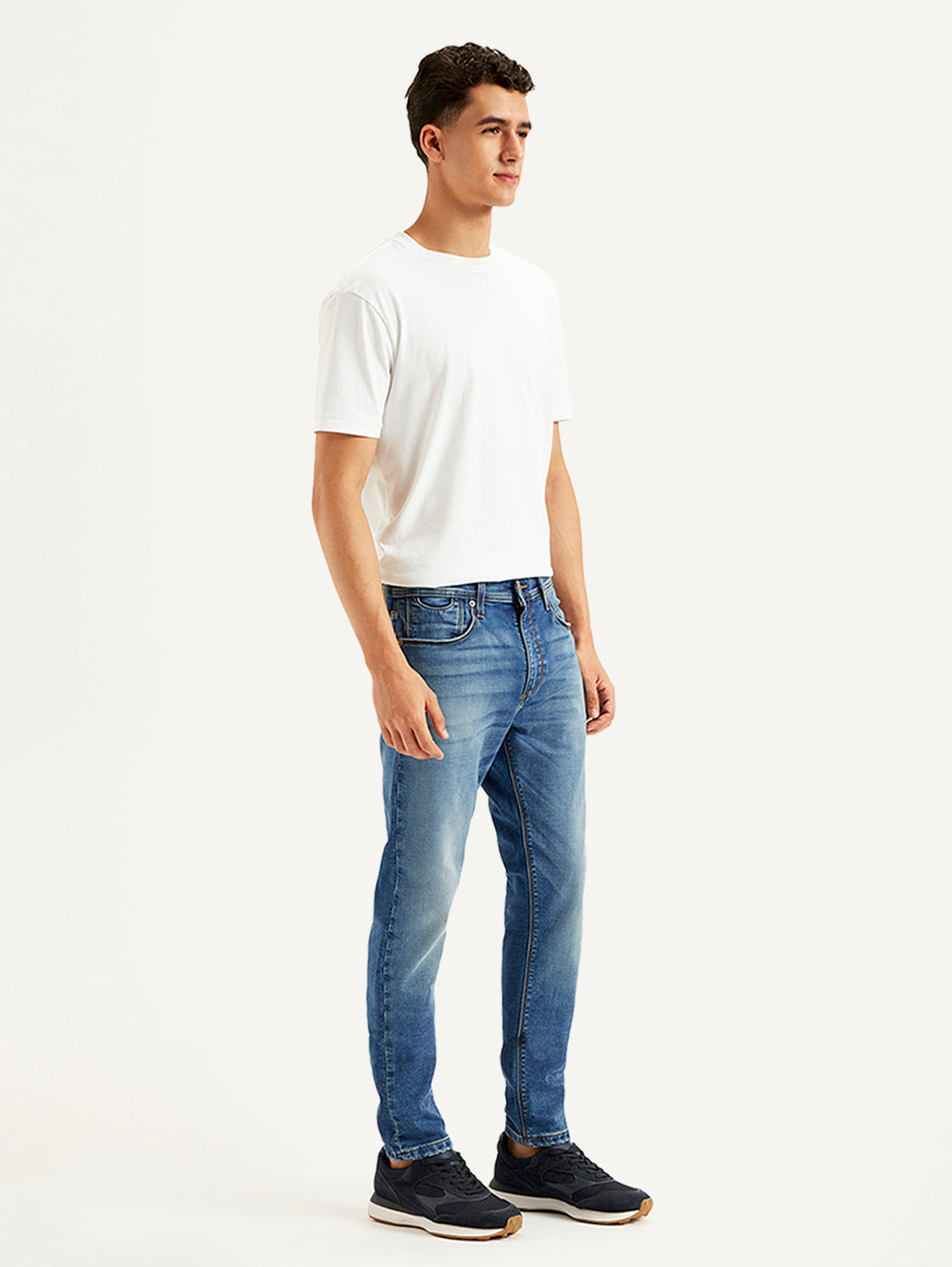 Men's 512 Blue Slim Tapered Fit Mid Rise Jeans