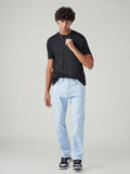 Men's 505 Light Blue Straight Fit Mid Rise Jeans