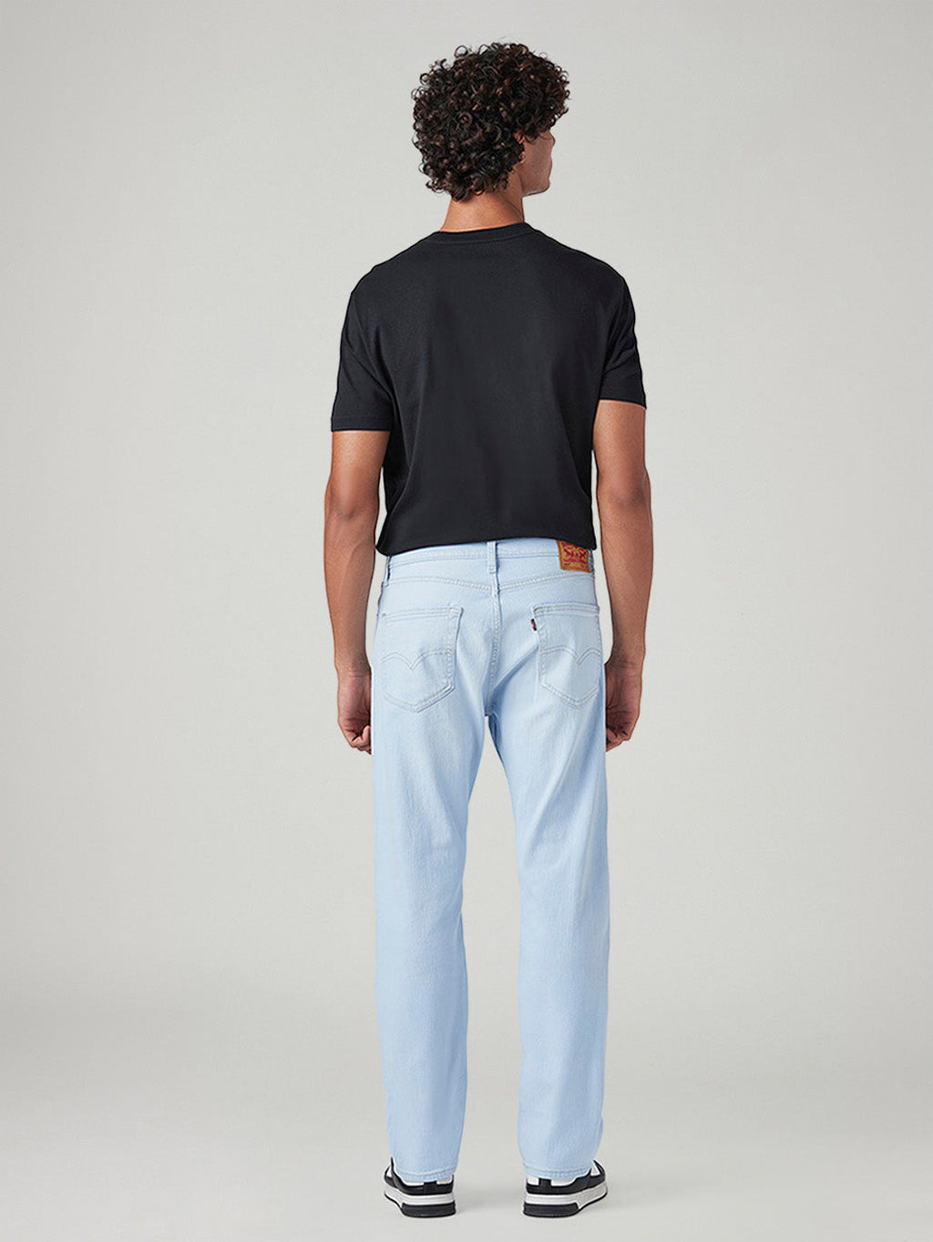 Men's 505 Light Blue Straight Fit Mid Rise Jeans