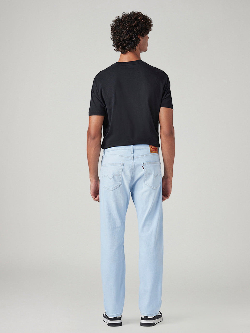Men's 505 Light Blue Straight Fit Mid Rise Jeans