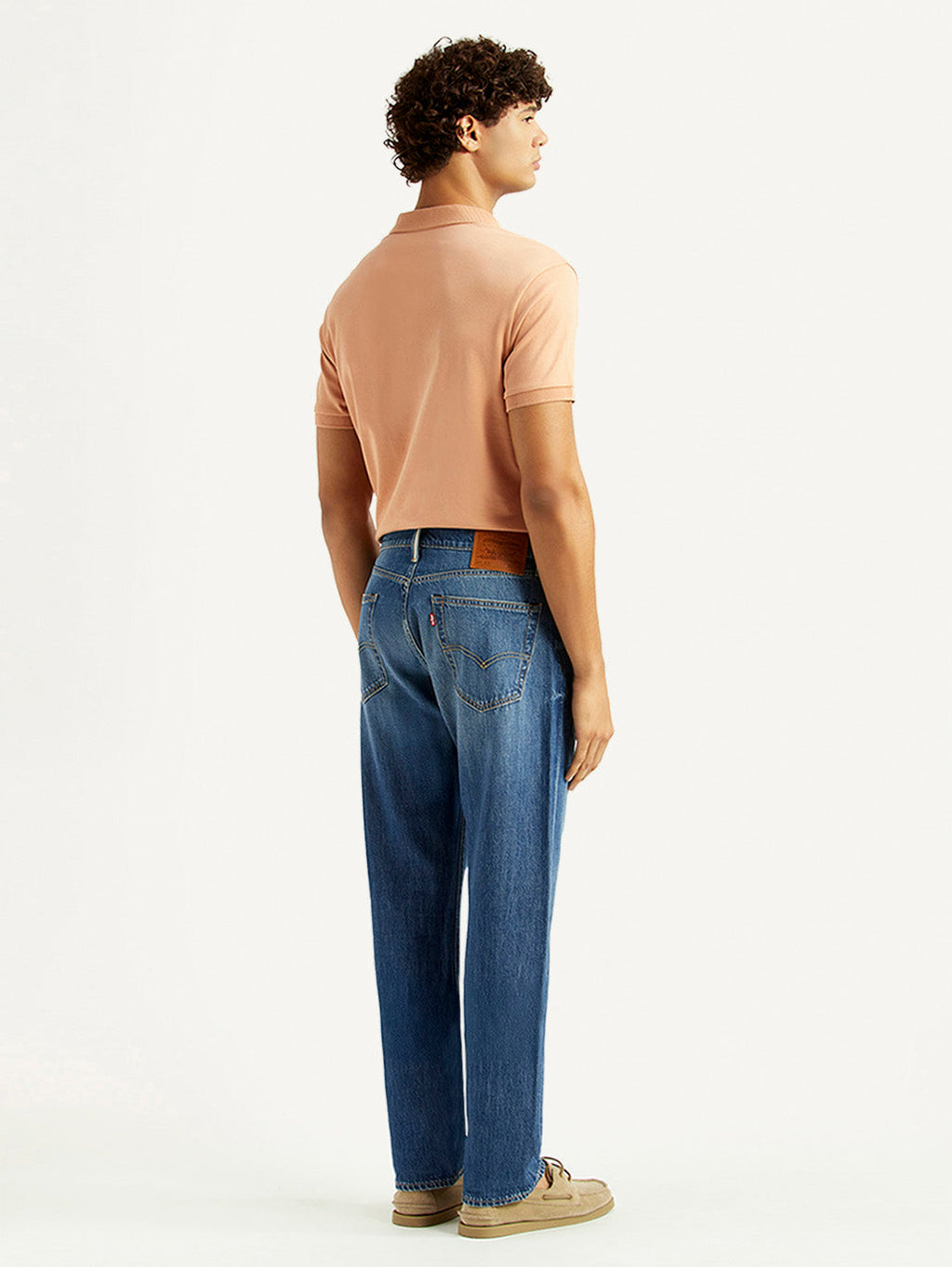 Men's 505 Blue Straight Fit Mid Rise Selvedge Jeans