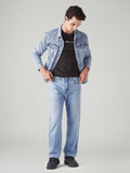Men's 505 Light Blue Straight Fit Mid Rise Selvedge Jeans
