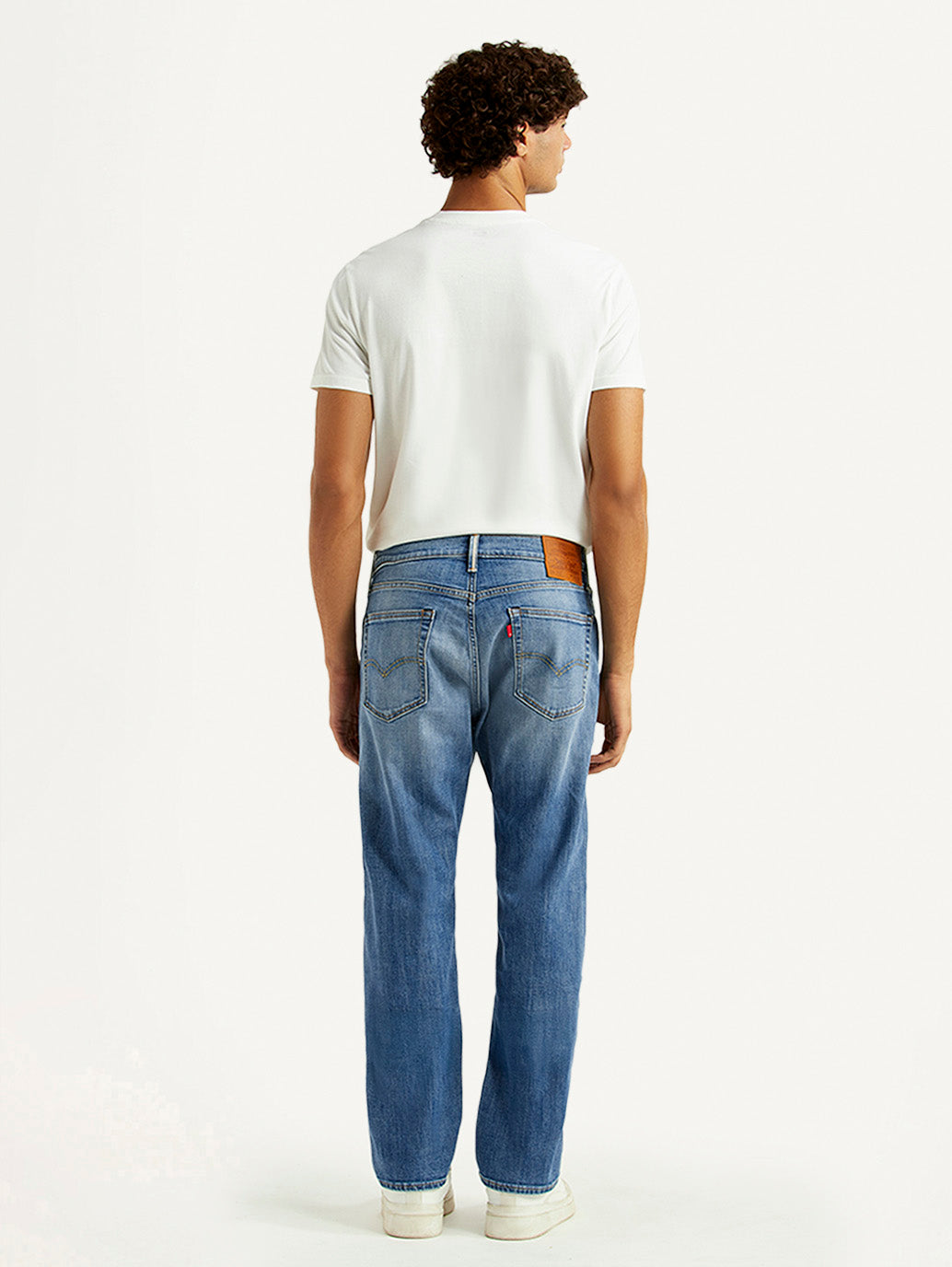 Men's 505 Blue Straight Fit Mid Rise Selvedge Jeans