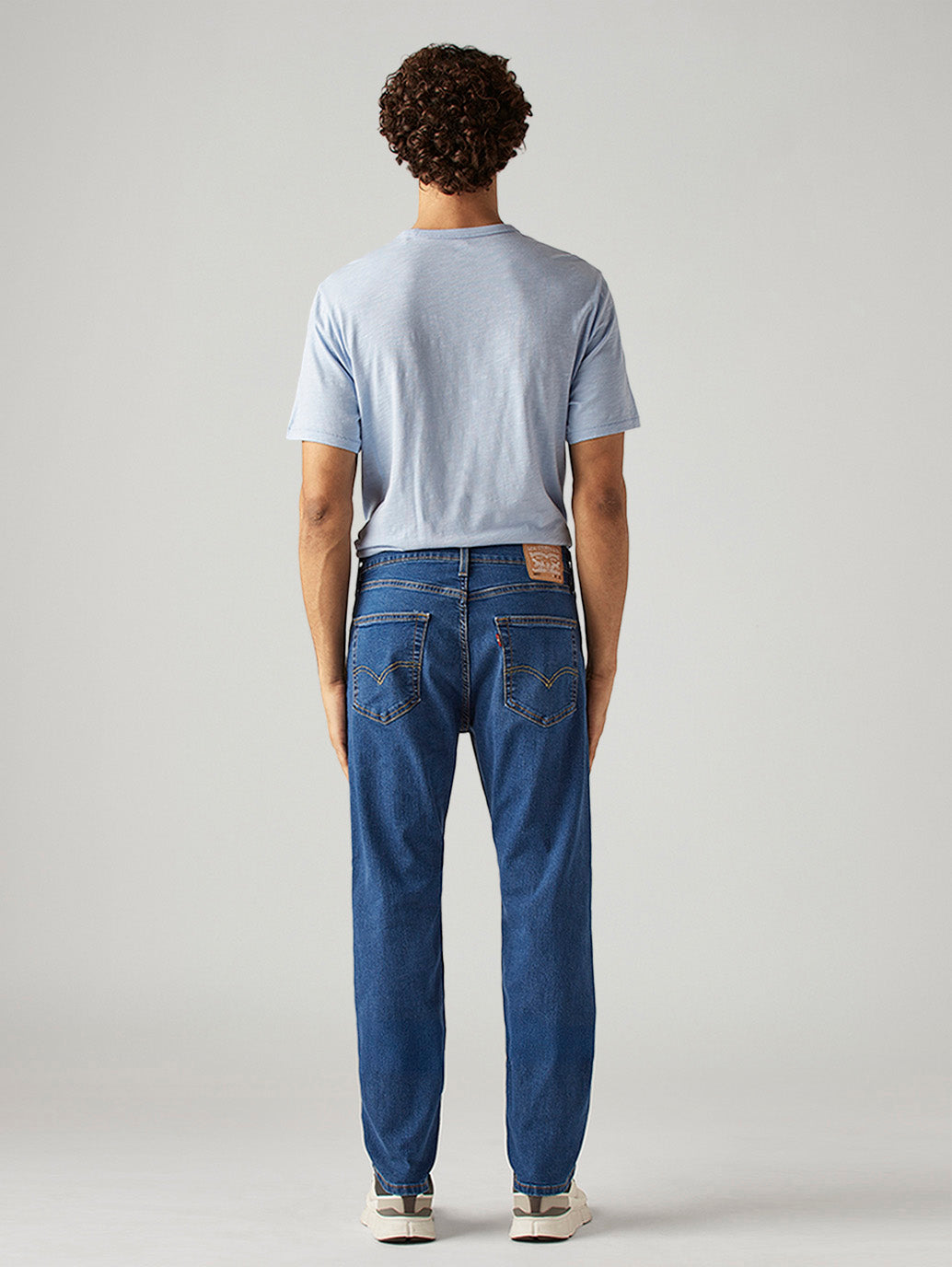 Men's 505 Blue Straight Fit Mid Rise Jeans
