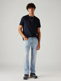 Men's 505 Light Blue Straight Fit Mid Rise Jeans