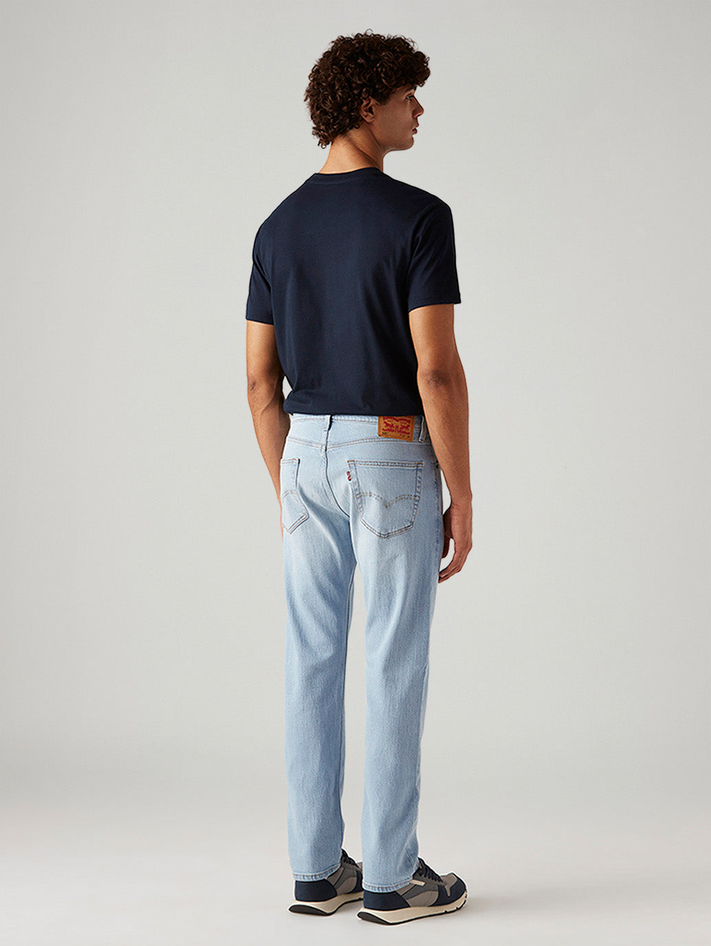 Men's 505 Light Blue Straight Fit Mid Rise Jeans