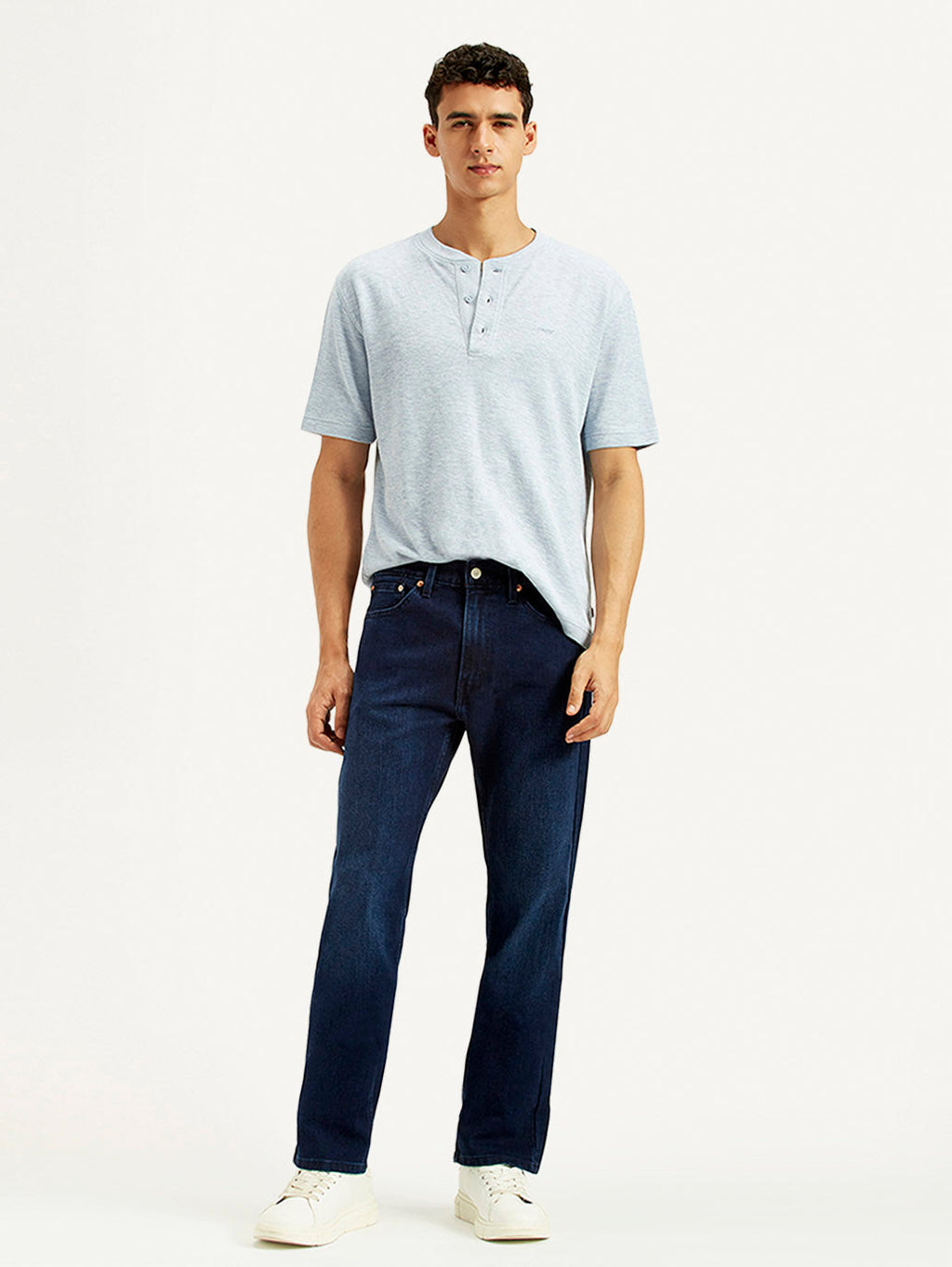 Men's 505 Indigo Straight Fit Mid Rise Jeans