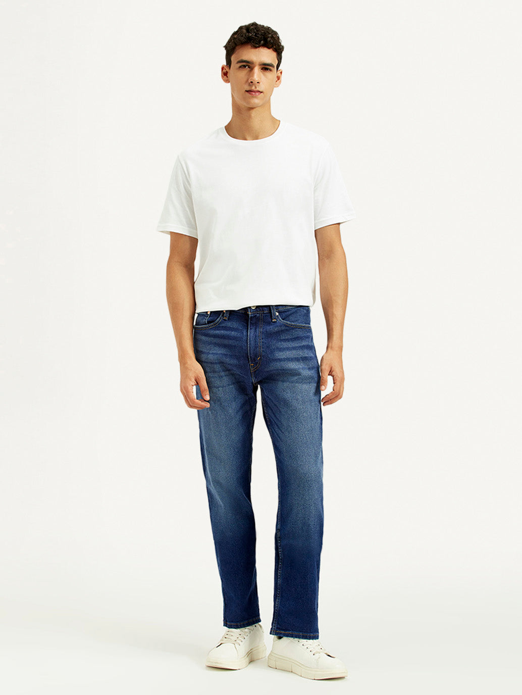 Men's 505 Indigo Straight Fit Mid Rise Jeans