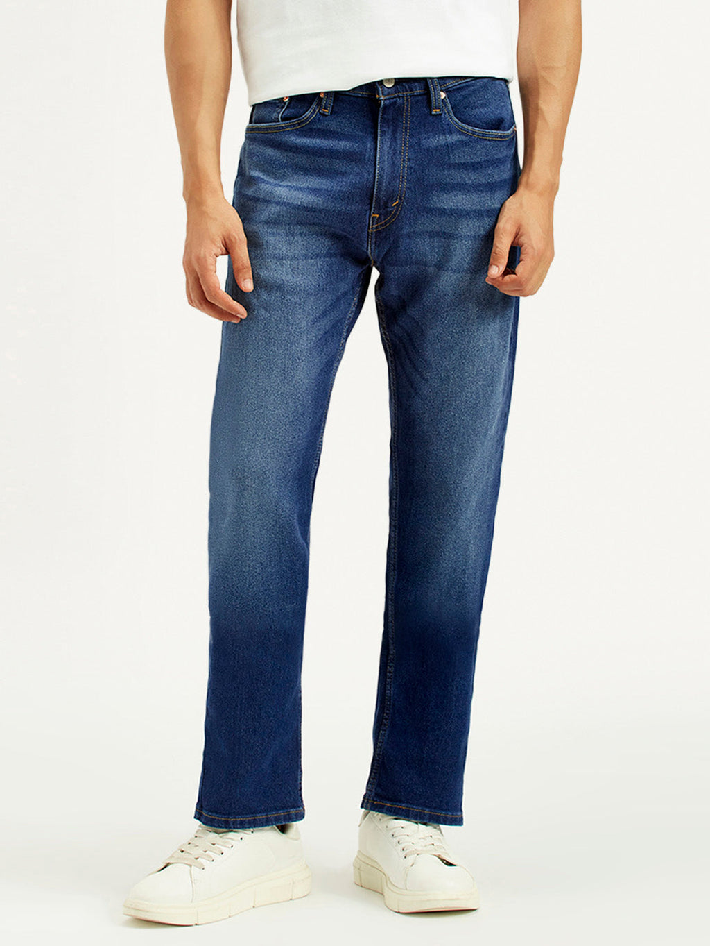 Men's 505 Indigo Straight Fit Mid Rise Jeans