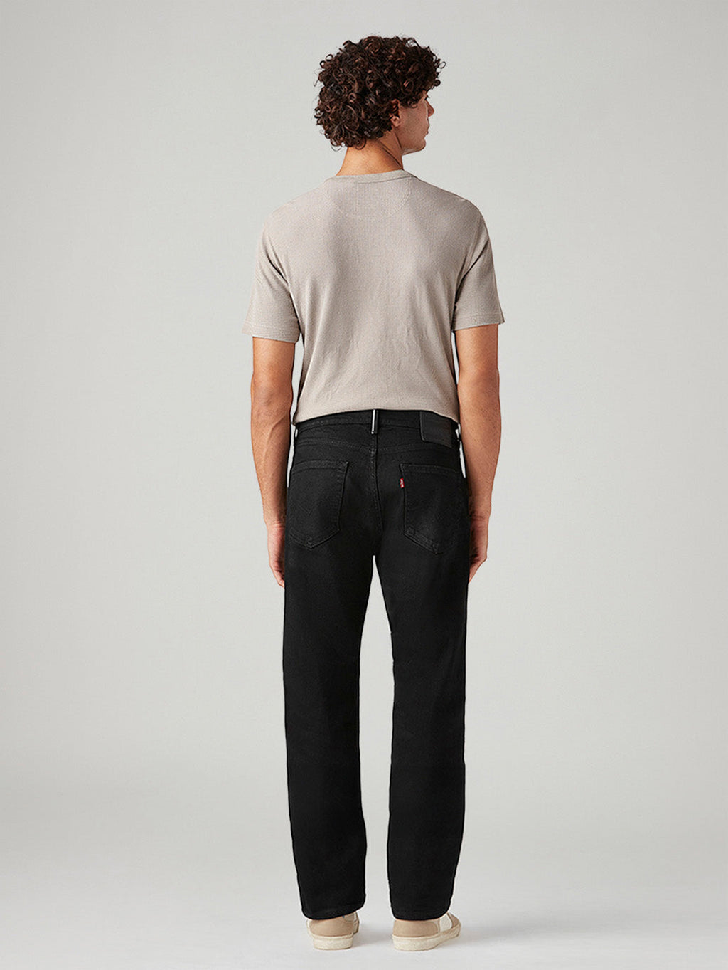Men's 505 Black Straight Fit Mid Rise Selvedge Jeans