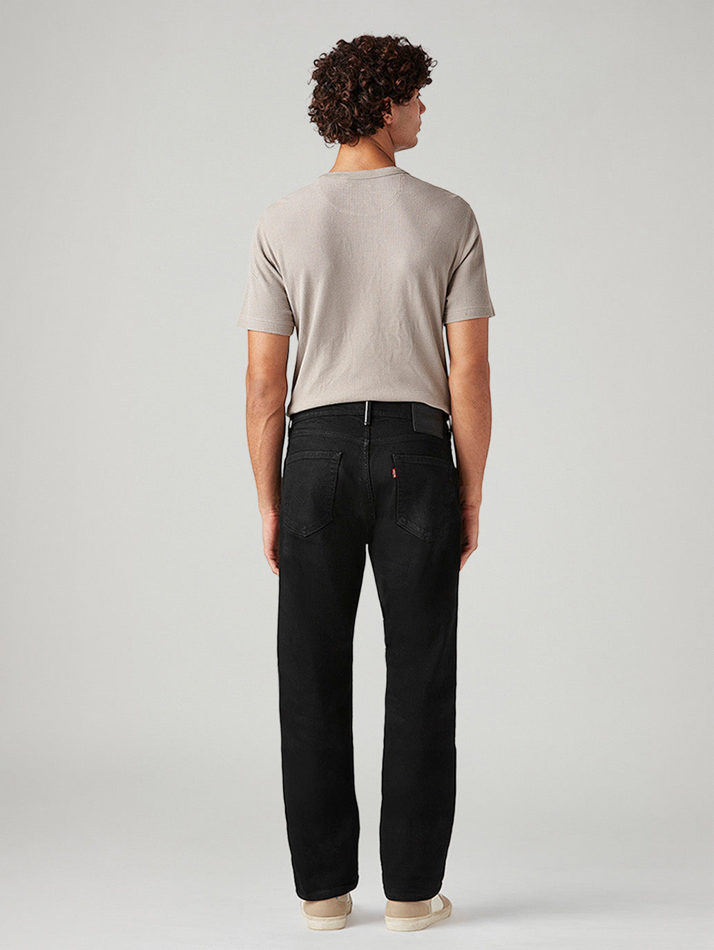Men's 505 Black Straight Fit Mid Rise Selvedge Jeans