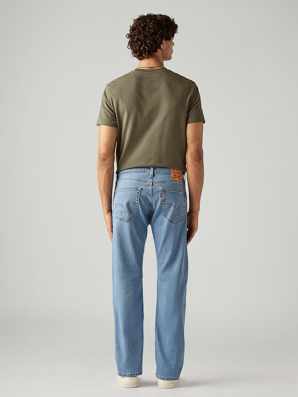 Men's 505 Light Blue Straight Fit Mid Rise Jeans