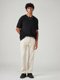 Men's 505 Cream Straight Fit Mid Rise Linen Jeans