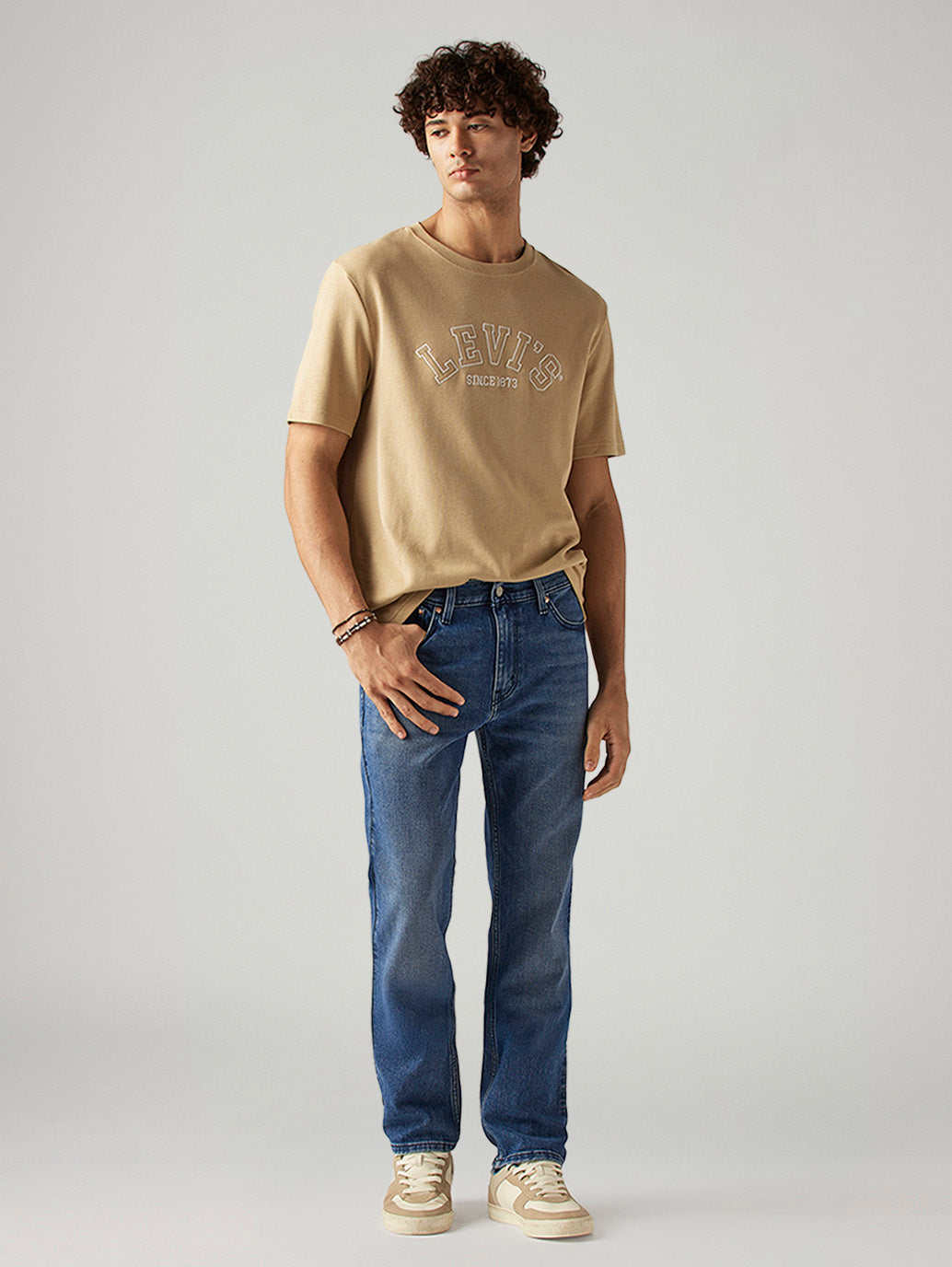 Men's 505 Blue Straight Fit Hyper Stretch Jeans