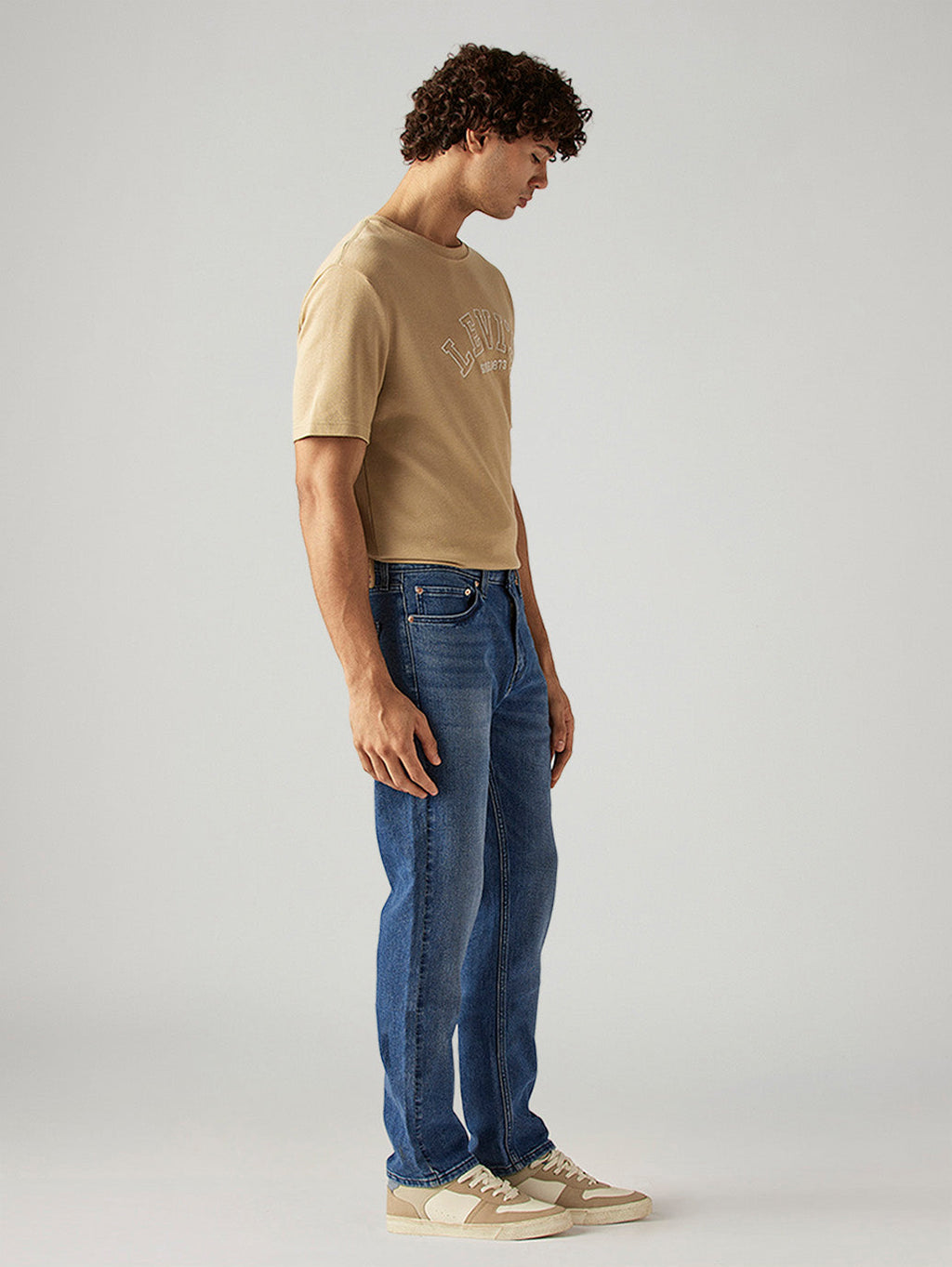 Men's 505 Blue Straight Fit Hyper Stretch Jeans