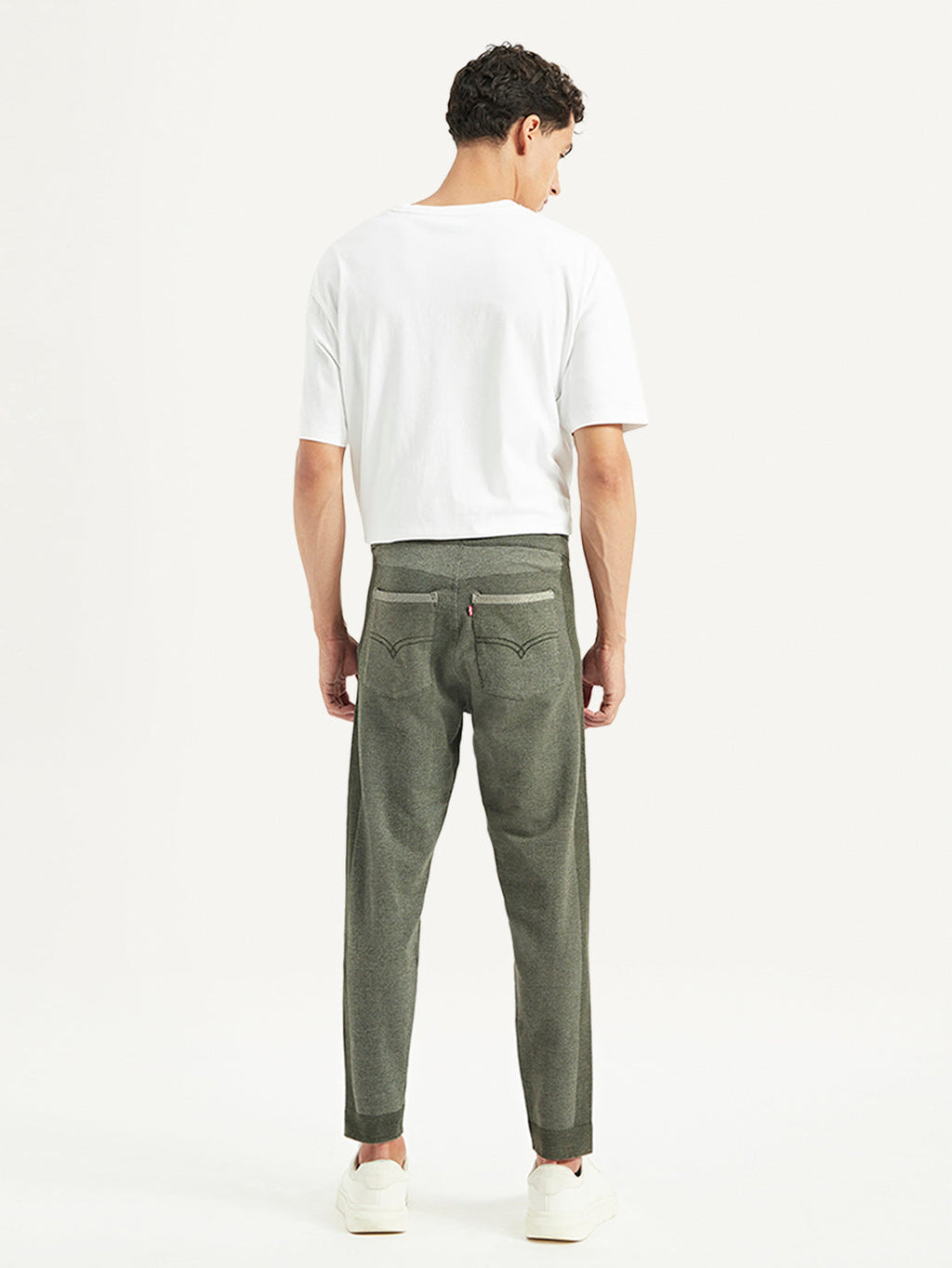 Men's Olive Regular Fit Trousers