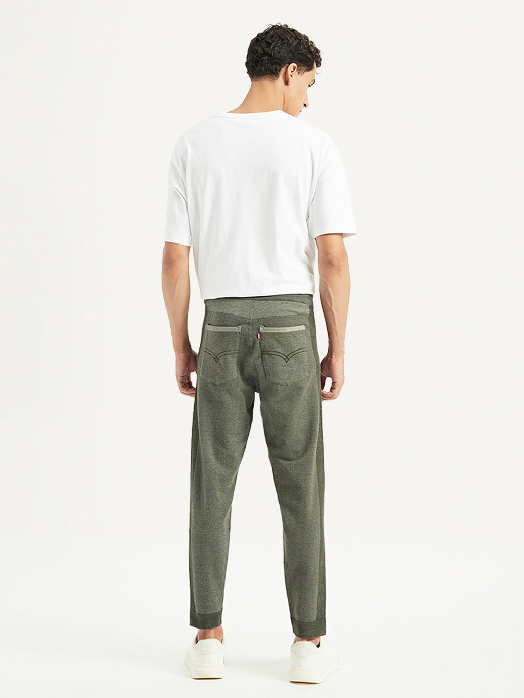 Men's Olive Regular Fit Trousers