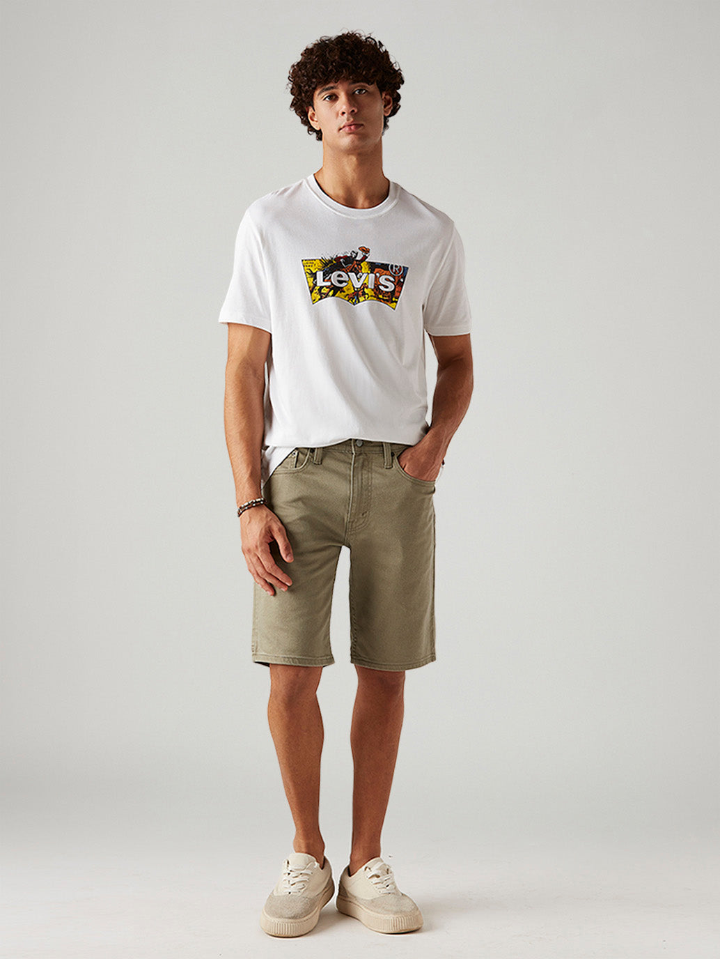Men's 502 Taupe Tapered Fit Mid Rise Shorts