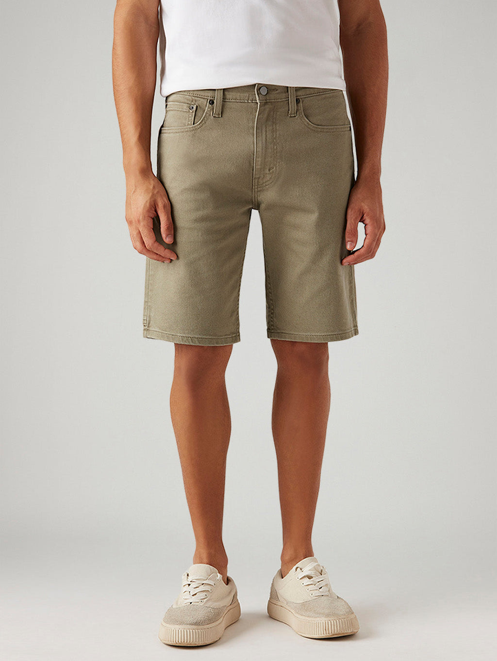 Men's 502 Taupe Tapered Fit Mid Rise Shorts