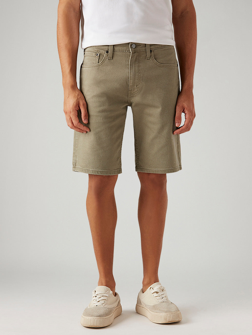 Men's 502 Taupe Tapered Fit Mid Rise Shorts
