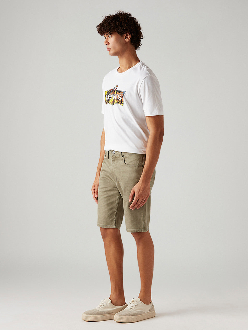 Men's 502 Taupe Tapered Fit Mid Rise Shorts