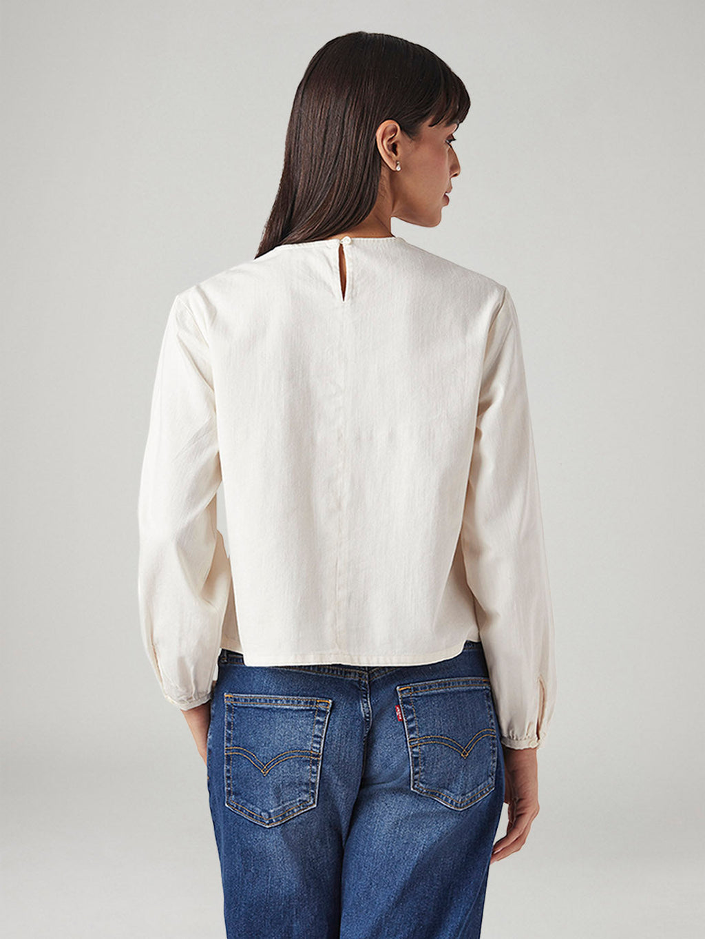 Women's Embroidered Regular Fit Top
