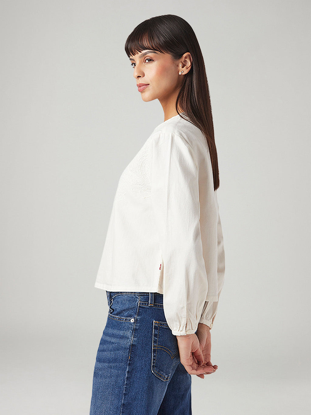 Women's Embroidered Regular Fit Top