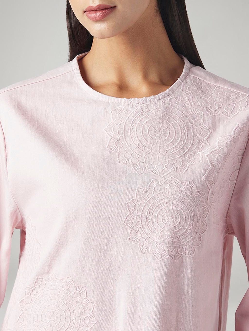 Women's Embroidered Regular Fit Top