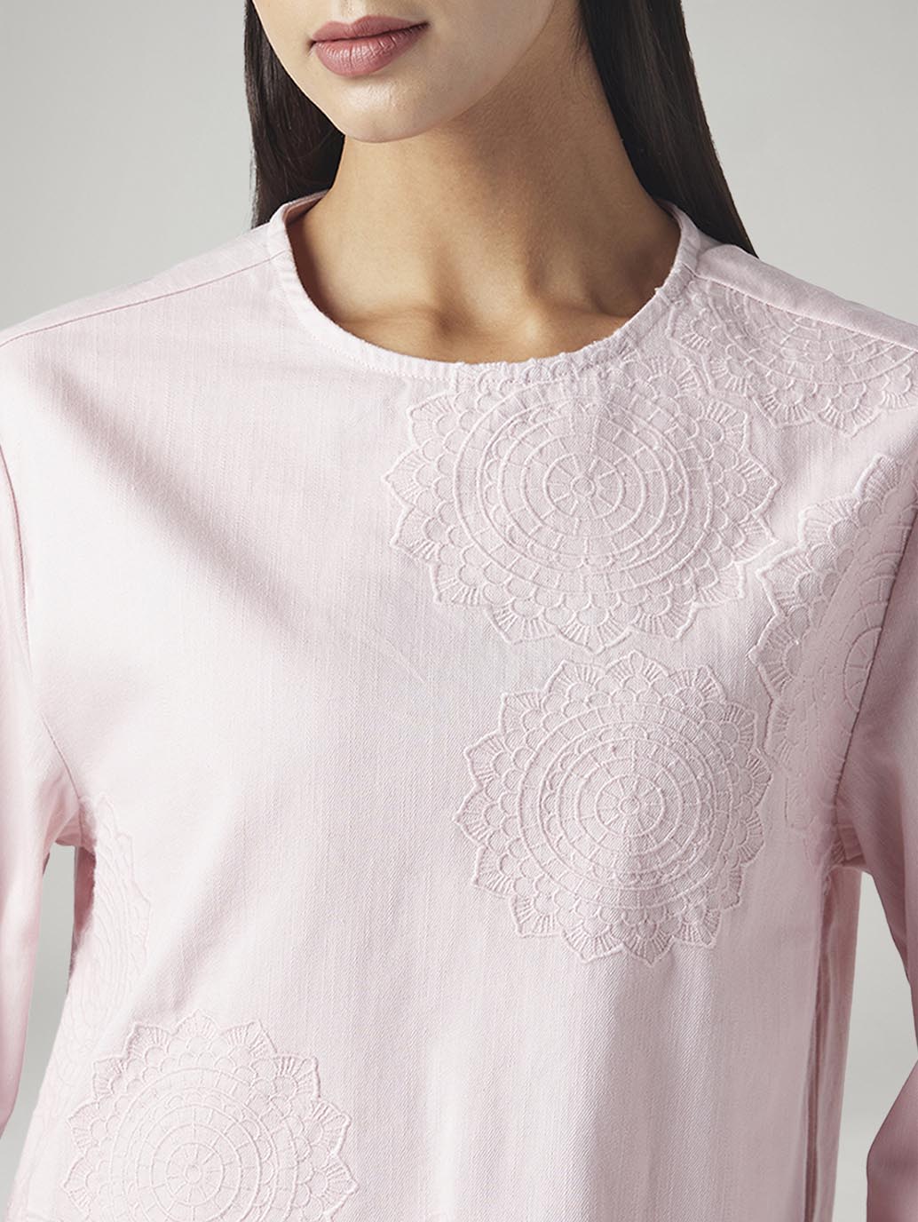 Women's Embroidered Regular Fit Top