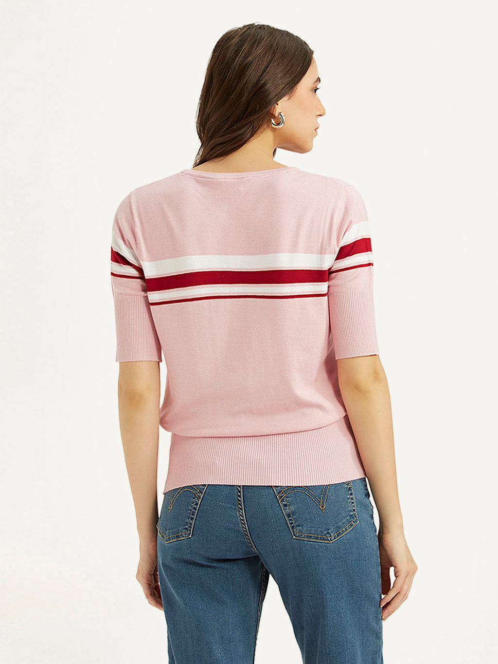 Women's Striped Regular Fit T-shirt